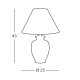 Kolarz Chiara 1 Light Table Light