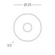 Kolarz Circle 1 Light Ceiling Light