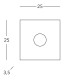 Kolarz Square 1 Light Ceiling Light