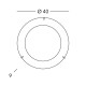 Kolarz Moon 1 Light Ceiling Light