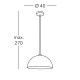 Kolarz Cult 1 Light Pendant Light