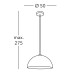 Kolarz Cult 1 Light Pendant Light