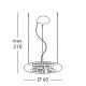 Kolarz Nobile 1 Light Pendant Light