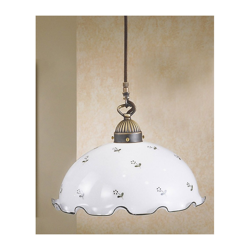Kolarz Nonna Glass Hanging Light Green Flowers