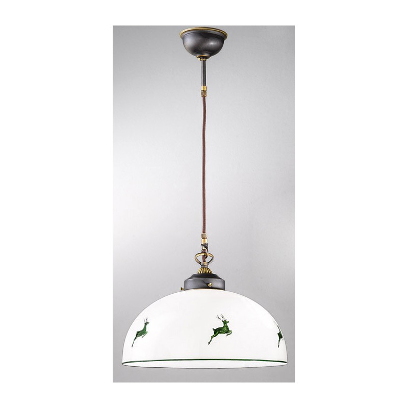 Kolarz Nonna Glass Hanging Light Green Deer