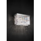 Masiero Impero and Deco Crystal Rectangular Wall Light