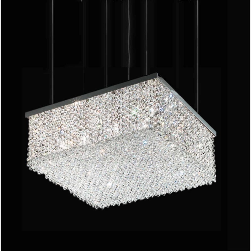 Cubo S/Square Crystal Suspension Lamp