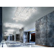 Cubo S/Square Crystal Flush Suspension Lamp