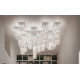 Cubo S/Square Crystal Flush Suspension Lamp