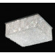 Cubo S/Square Crystal Flush Suspension Lamp