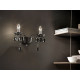 Masiero Milord Transparent Glass Wall Light Transparent Glass