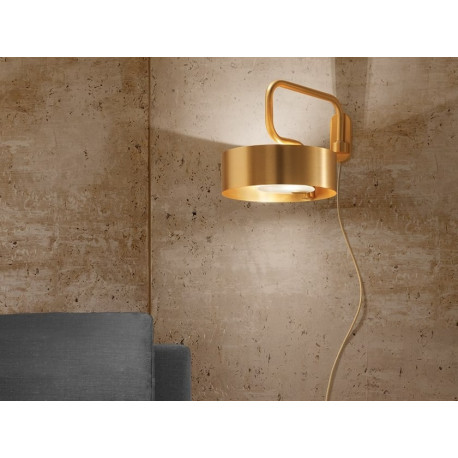Masiero Sound Wall Light Brushed Gold