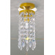 Kolarz Charleston Crystal Ceiling Light Gold