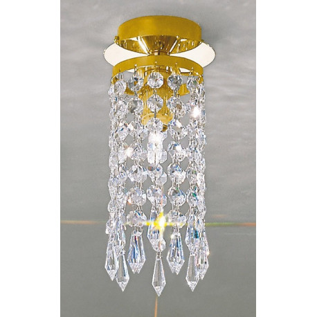 Kolarz Charleston Crystal Ceiling Light Gold