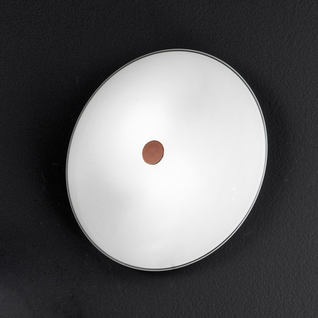 Kolarz Bianca Glass Ceiling Light Brass