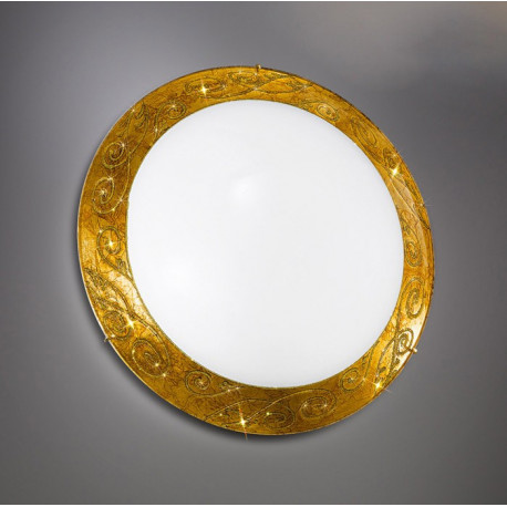 Kolarz Medici Glass Ceiling Light Gold