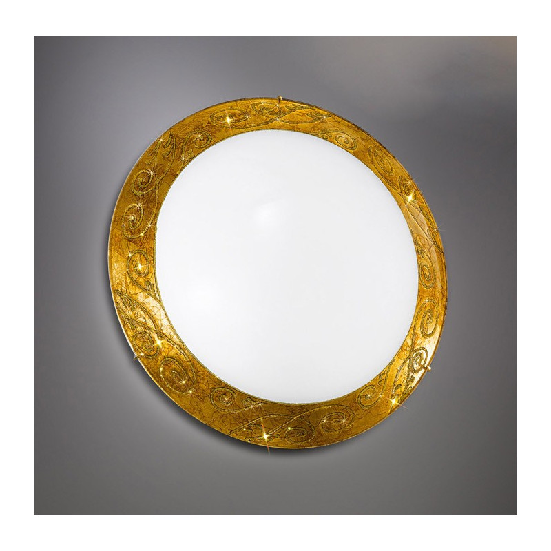 Kolarz Medici Glass Ceiling Light Gold
