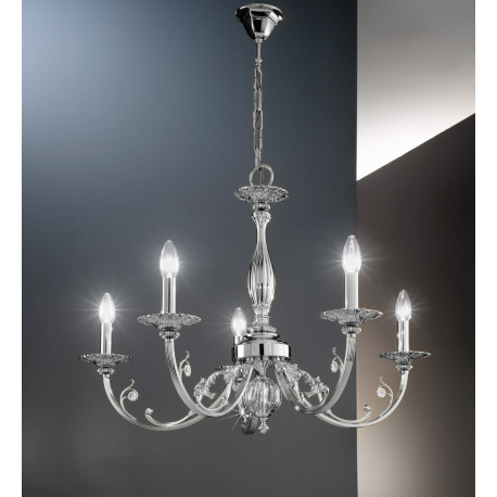 Kolarz Pisani Crystal Chandelier Chrome