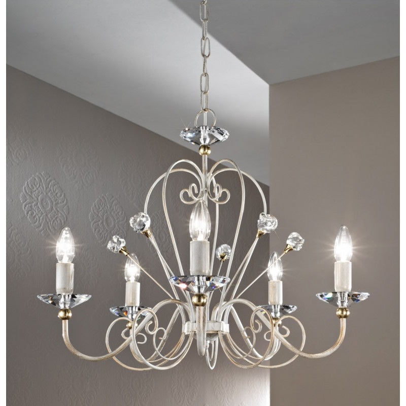 Kolarz Rossana Crystal Chandelier Ivory/Gold