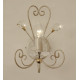 Kolarz Rossana Crystal Wall Light Ivory/Gold
