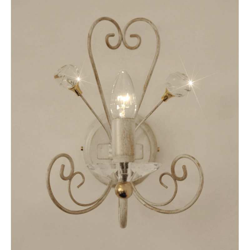 Kolarz Rossana Crystal Wall Light Ivory/Gold