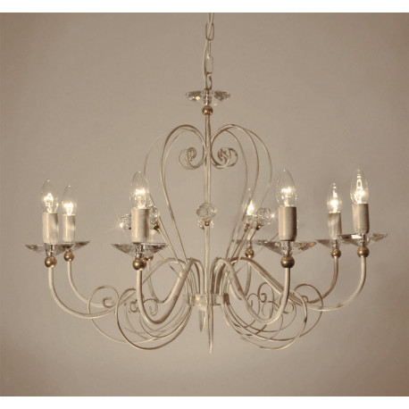 Kolarz Rossana Crystal Chandelier Ivory/Gold
