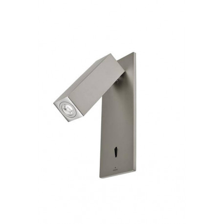 Grok Hall LED 1 Light Indoor Wall Light Reading Lamp Satin Nickel