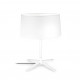 Grok Hall 3 Light Table Lamp with White Fabric Shade