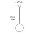 Kolarz Luna 1 Light Pendant Light