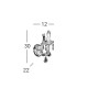 Kolarz Maria Louise 1 Light Wall Light