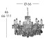 Kolarz Maria Louise 8 Lights Chandelier