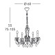Kolarz Victoria 2 5 Lights Chandelier