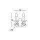 Kolarz Carmen 2 2 Lights Wall Light