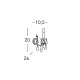 Kolarz Victoria 2 1 Light Wall Light